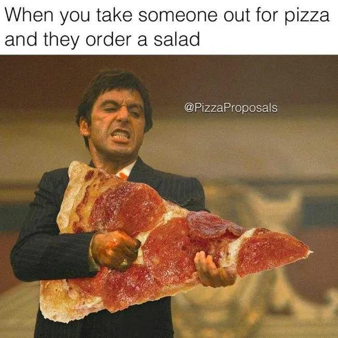 Pizza-Salad Pizza Salad