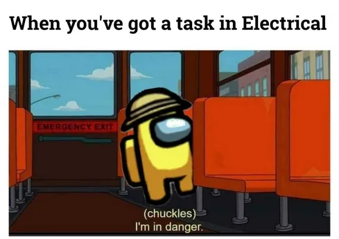 Among-Task-In-Electrical Among Us Meme Danger