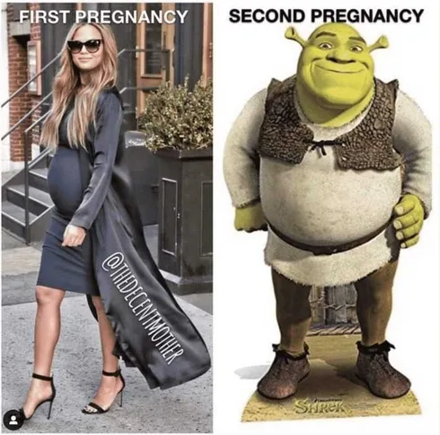 Funny-Parenting-Memes-Second-Pregnancy First Pregnancy Vs Second Pregnancy