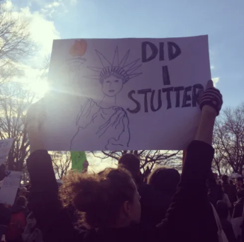 Tumblr_Oknkvbxbvm1Qa4L1Ko5_500 Funny Protest Sign Meme Did I Stutter