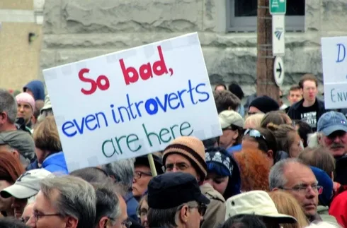 Tumblr_Ooukjpvncg1S2K8Uto7_1280 Funny Protest Sign Memes Introverts Protesting