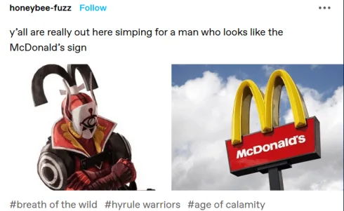 Simp Zelda Memes Man With Mcdonalds Sign On Head