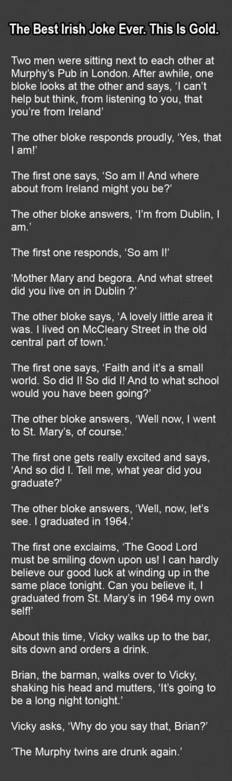 One Of Our Funny Stories About Irish Men