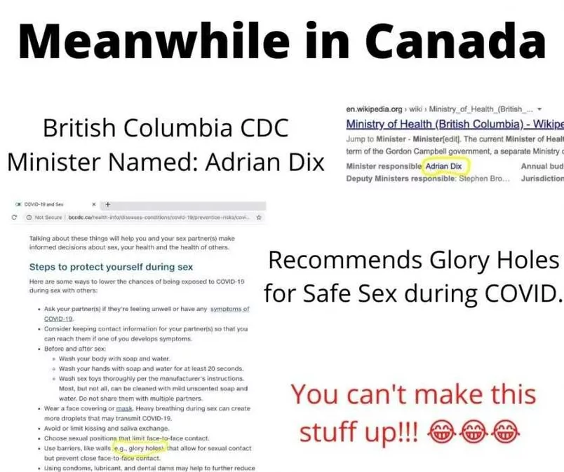 B.C. officially endorses glory holes as COVID-19 safe sex method