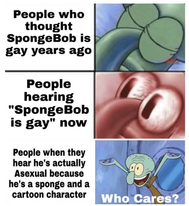 squidward big gay meme