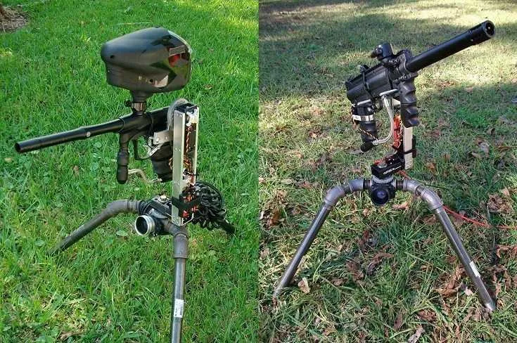 Fully Automated Paintball Sentry Gun - Because Yes.