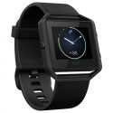 fitbit blaze black silver smartwatch