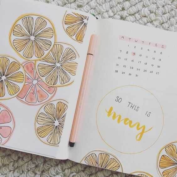 20 Fantastic Ways And Ideas For May Bullet Journal Pages