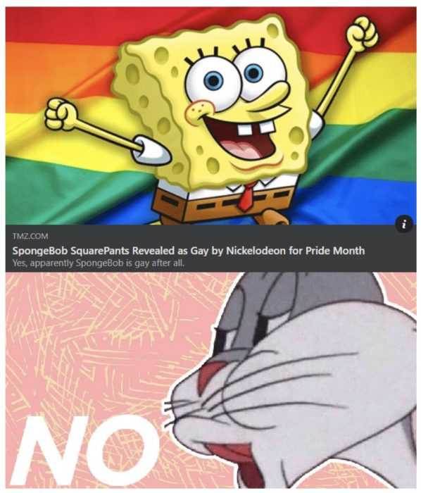 gay pride meme spongebob