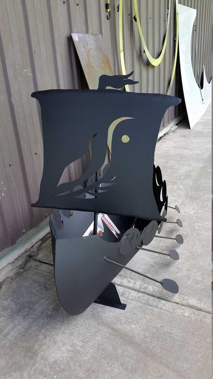 Viking Ship Fire Pit 004