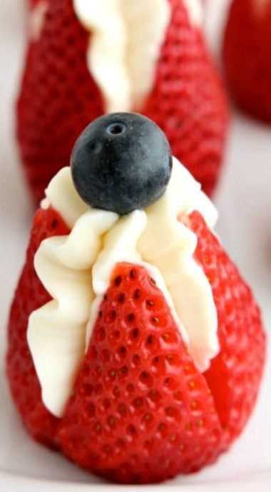 Cheesecake Stuffed Strawberries