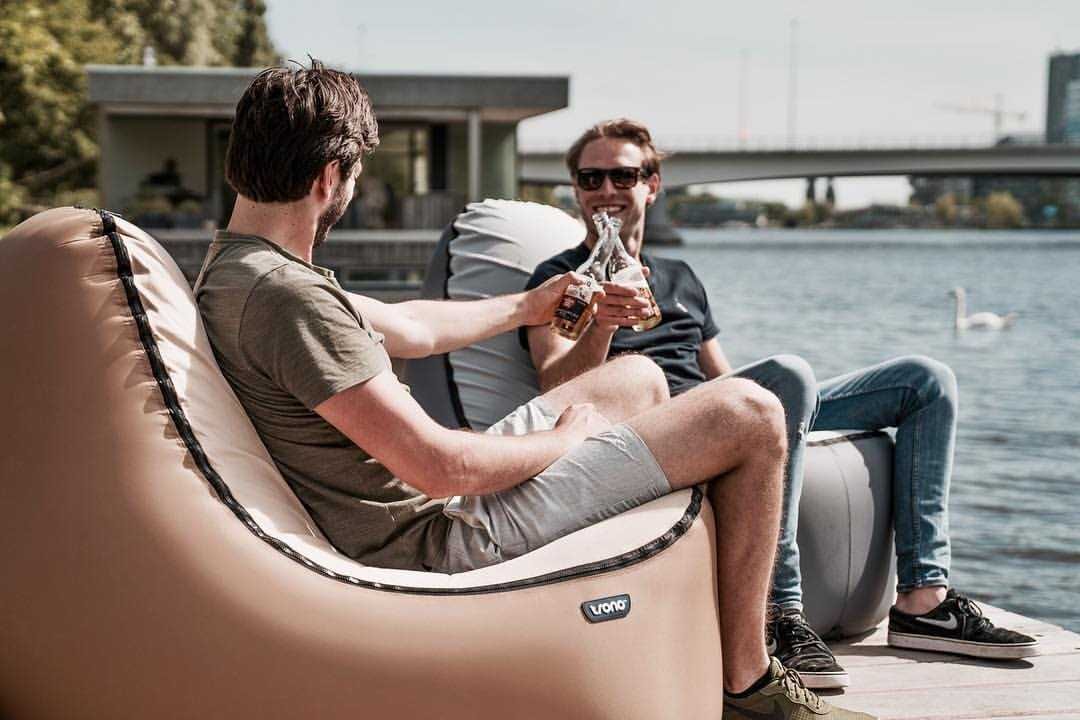 Friends Hanging Out In Trono Chair