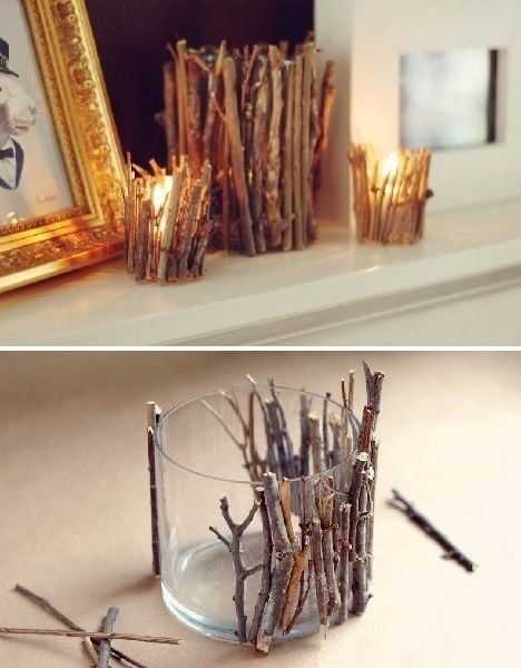 Diy Stickcandleholders