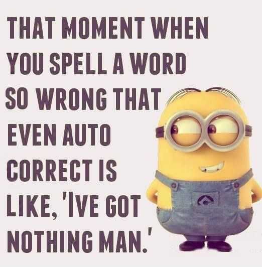 Minion Autocorrect