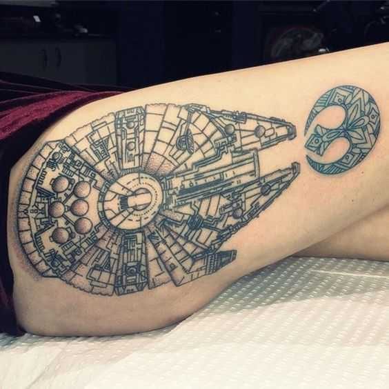 Best Star Wars Tattoos Millennium Falcon