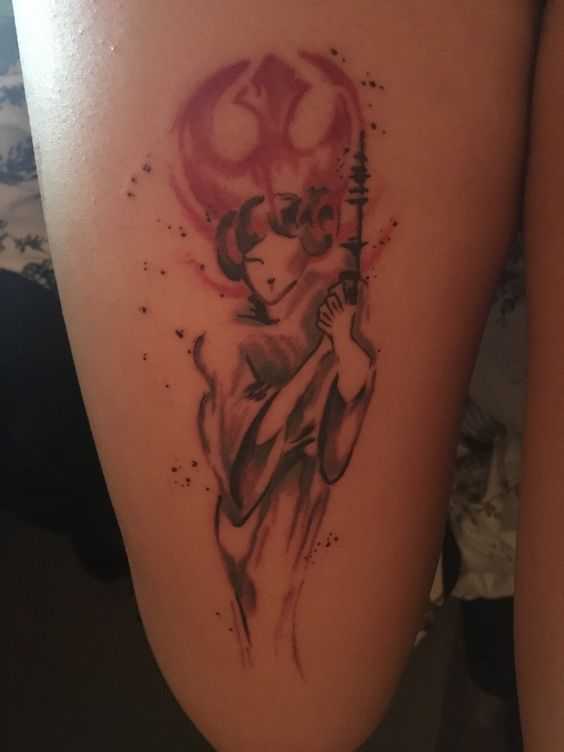 Best Star Wars Tattoos Leah
