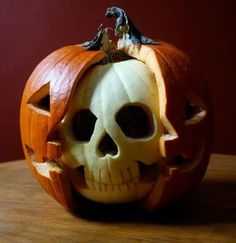 Carve Skullpumpkin
