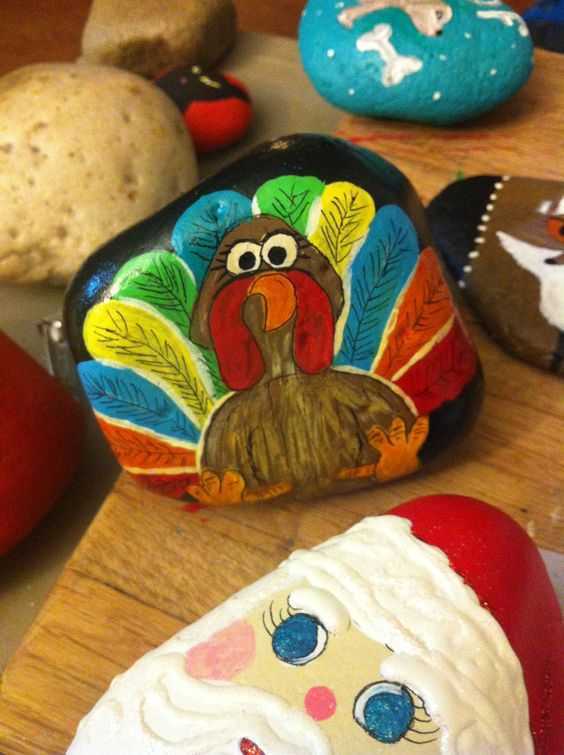 Fall Painted Rocks Turkey