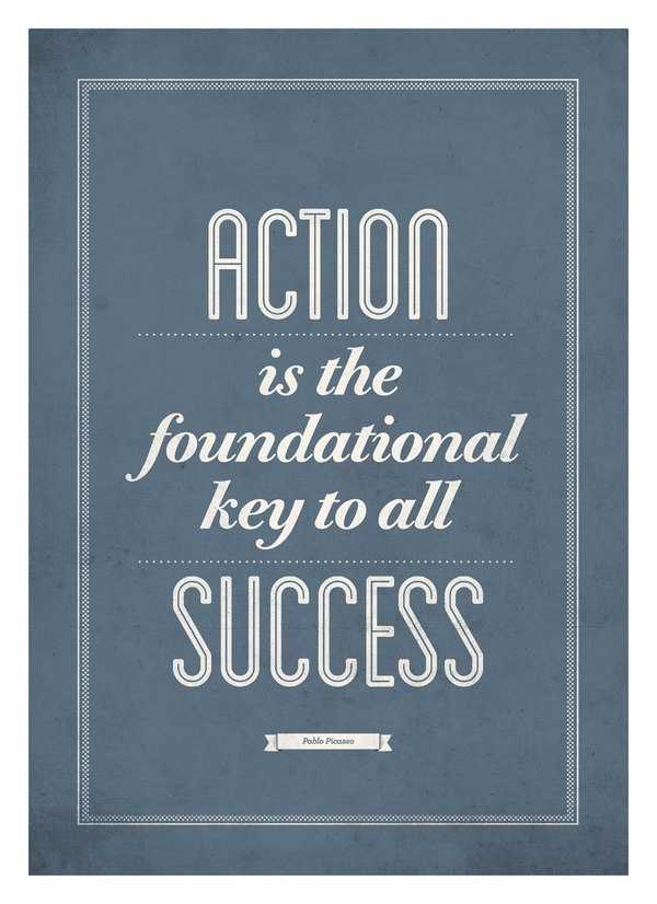 Quote Actionisthekey