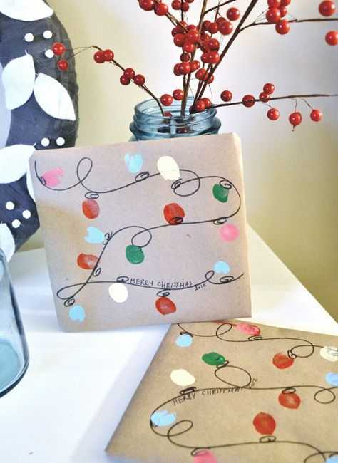 Diy Gift Wrapping  Brown Paper And Black Marker