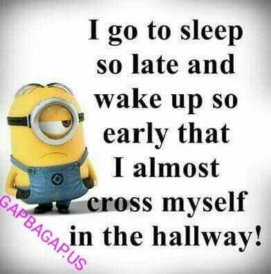 Hilarious Minion Quotes Sleepless