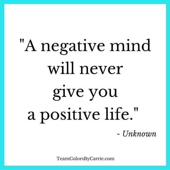Inspirational Words About Life Negativity