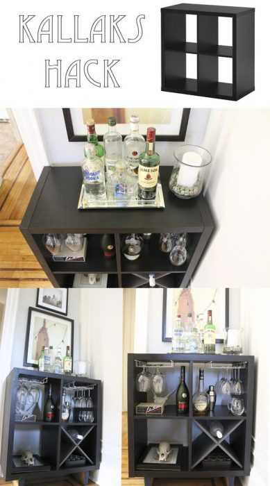 Ikea Hack Stylish Liquor Cabinet