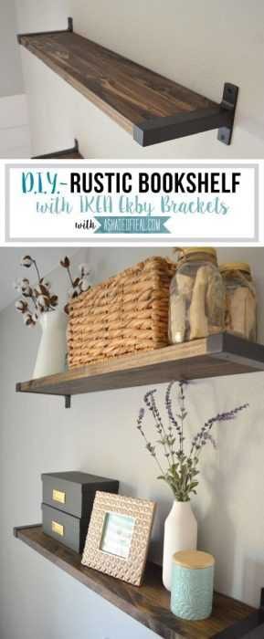 Ikea Hack Rustic Bookshelf