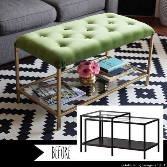 Ikea Hack Victorian Style Coffee Table Ottoman