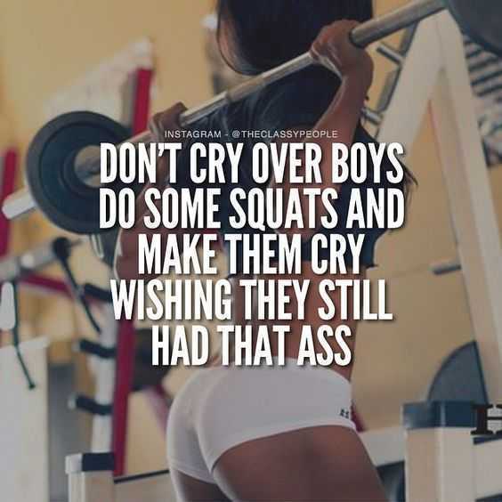 Gym Day Quotes Don't Cry Over Boys
