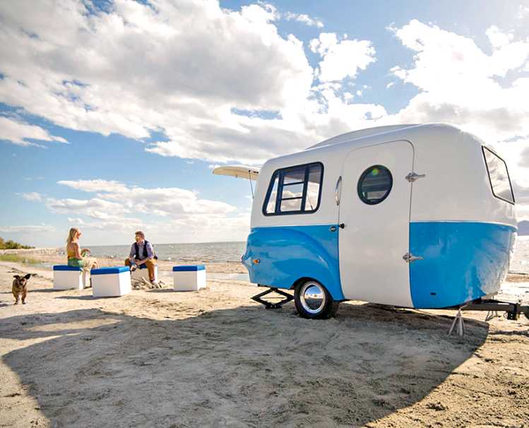 The Happier Camper At The Beach
