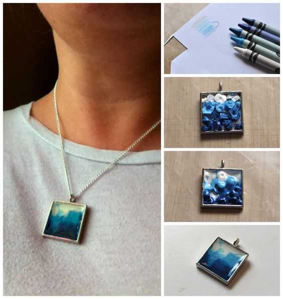Crayon Diy Crafts  Necklace