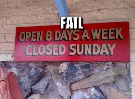 Funny Signs 8 Days