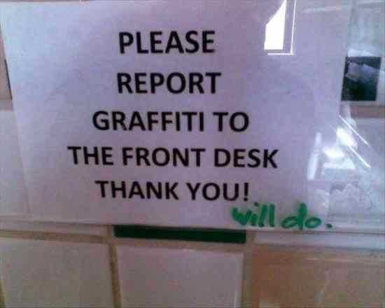 Funny Signs Graffiti