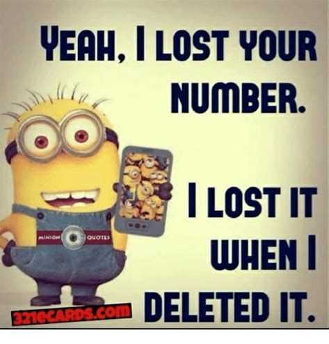 Funny Minion Quotes About Life Lost Number