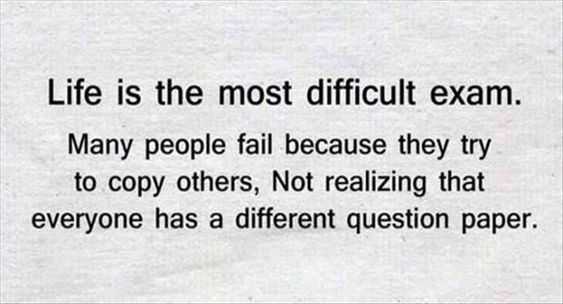 Beautiful Quote About Life Difficult Exam