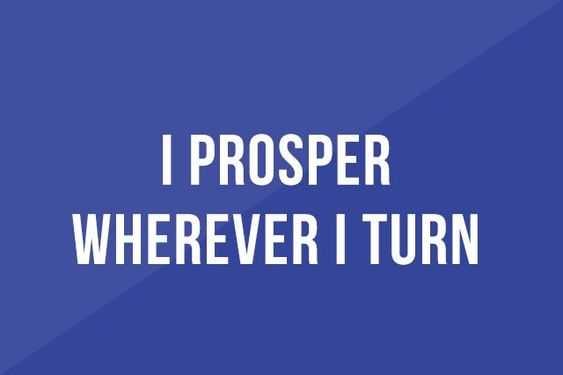 Positive Money Affirmations Prosper