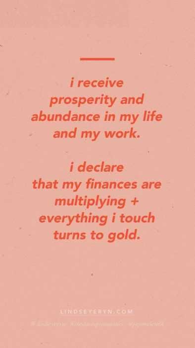 Positive Money Affirmations Prosperity