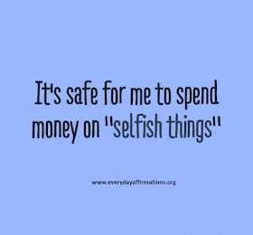 Positive Money Affirmations Spending
