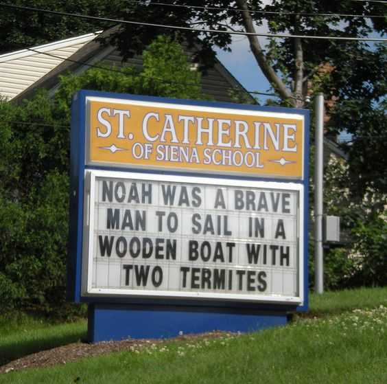 Funny Church Signs Noah