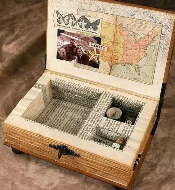 Upcycling Projects Old Books Keepsake Box