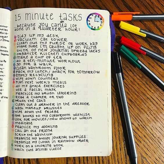 Jurnal 15 Minute Tasks