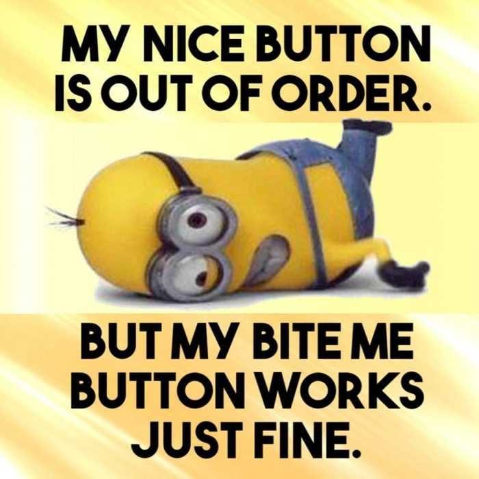 Funny Minion Images With Captions Nice Button