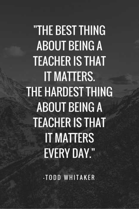Great Motivational Quotes For Teachers Matter