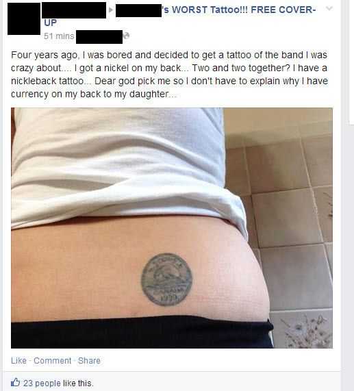 Funny Nickleback Tattoo