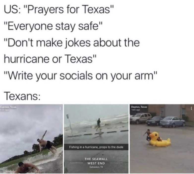 Texans Responding To Hurricane Meme