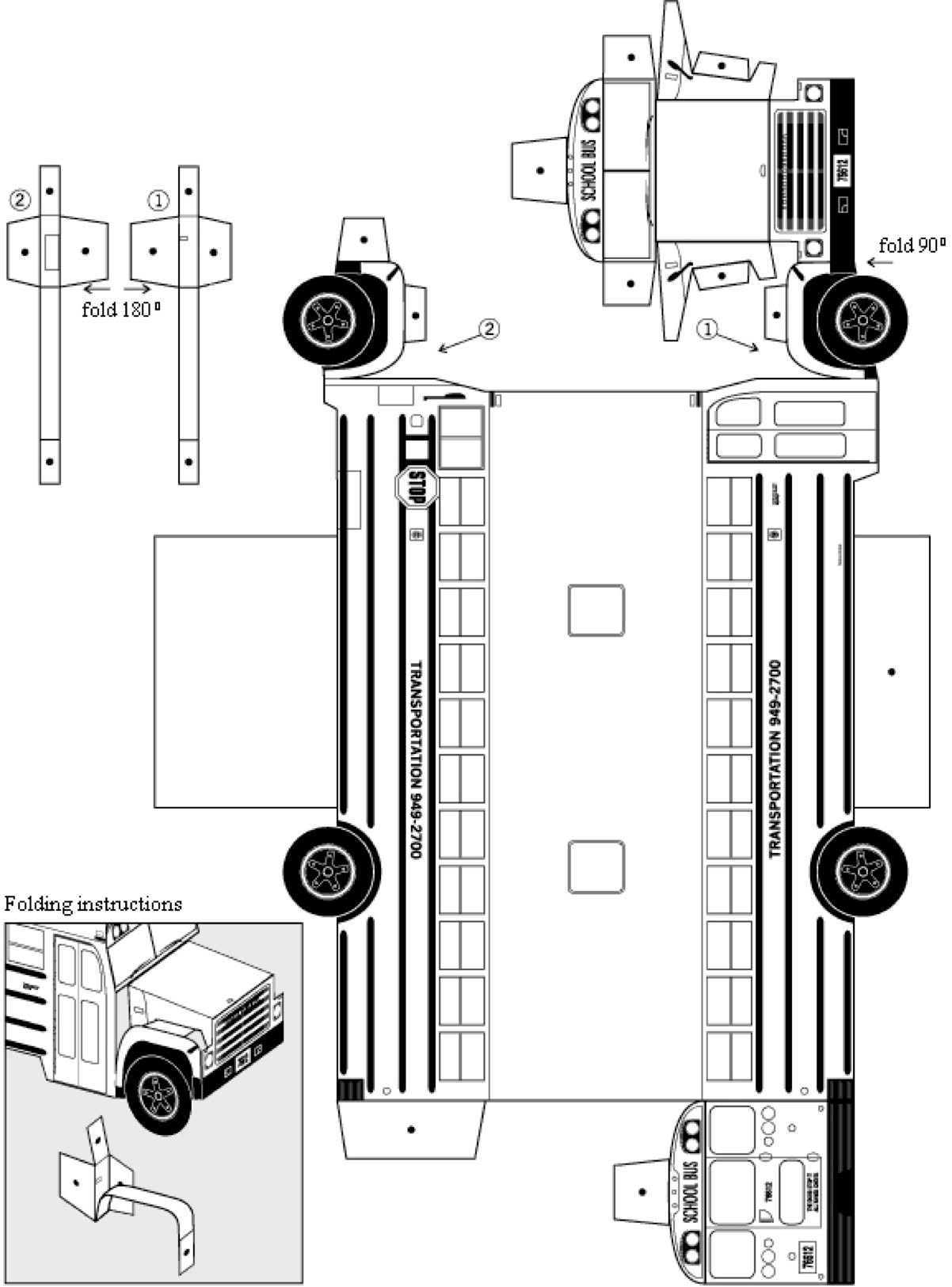 Am-Schoolbus-Paper-Cutout Am Schoolbus Paper Cutout 1
