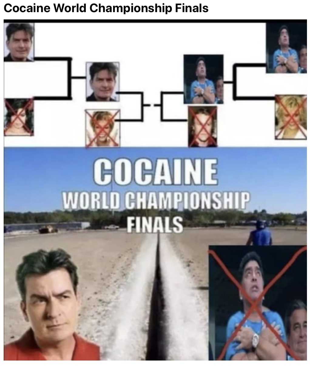 Funny Maradona Memes  Cocain World Championships