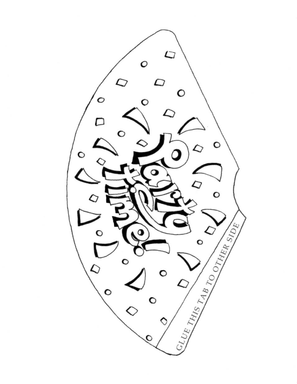 Partyhat-Paper-Cutout Partyhat Paper Cutout