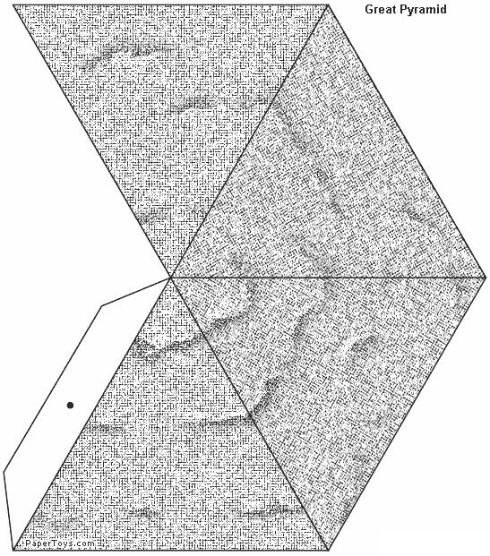 Pyramid-Paper-Cutout Pyramid Paper Cutout